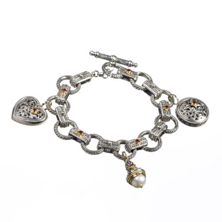 Classic Charm Bracelet in18k Gold and Sterling Silver