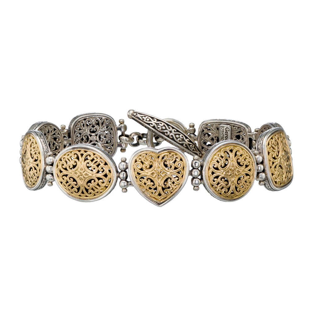 Filigree Link Byzantine Bracelet