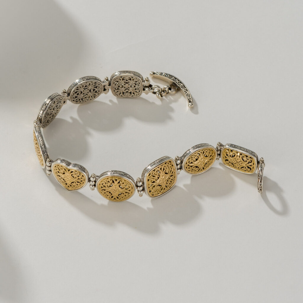 Filigree Link Byzantine Bracelet