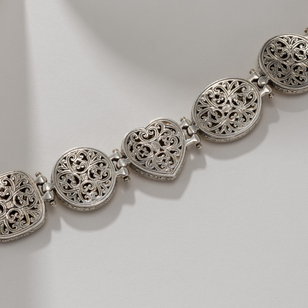 Filigree Link Byzantine Bracelet
