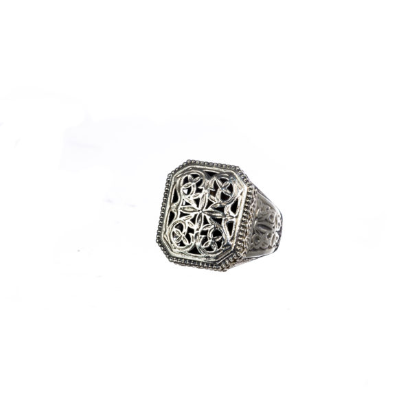 Byzantine Cross Ring for Women’s in Sterling Silver 925