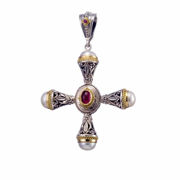 Pearl Cross Necklace