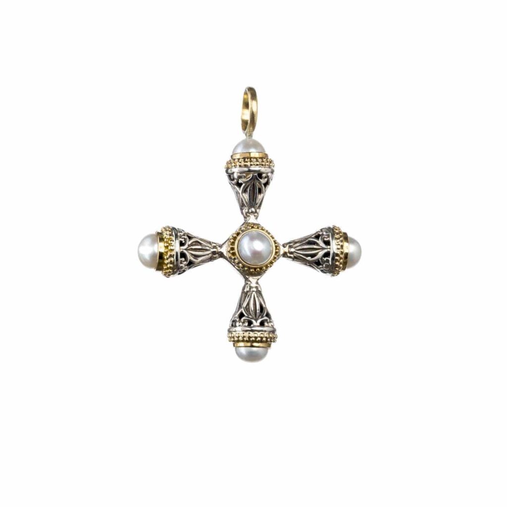 Pearl Cross Necklace