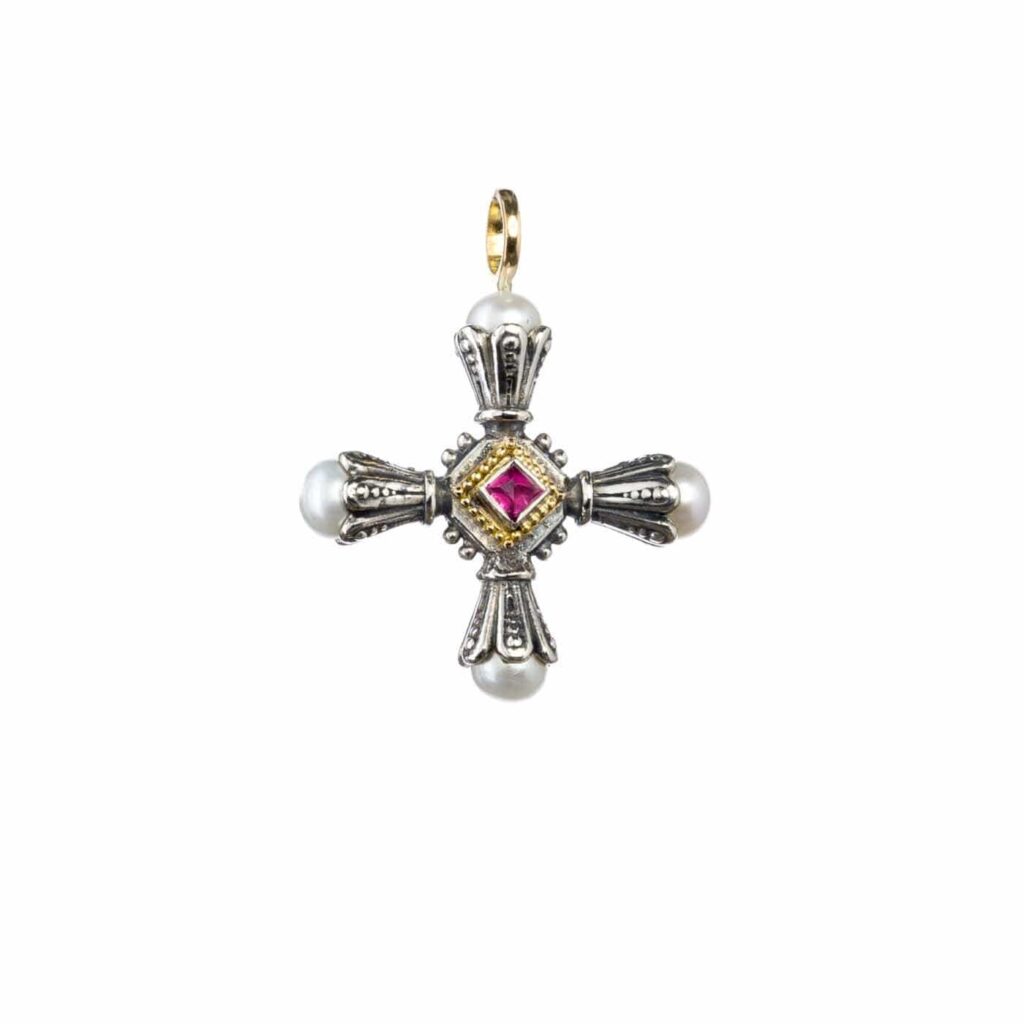 Pearl Cross Pendant