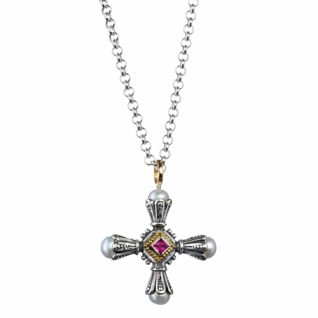 Pearl Cross Pendant