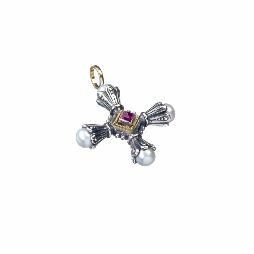 Pearl Cross Pendant