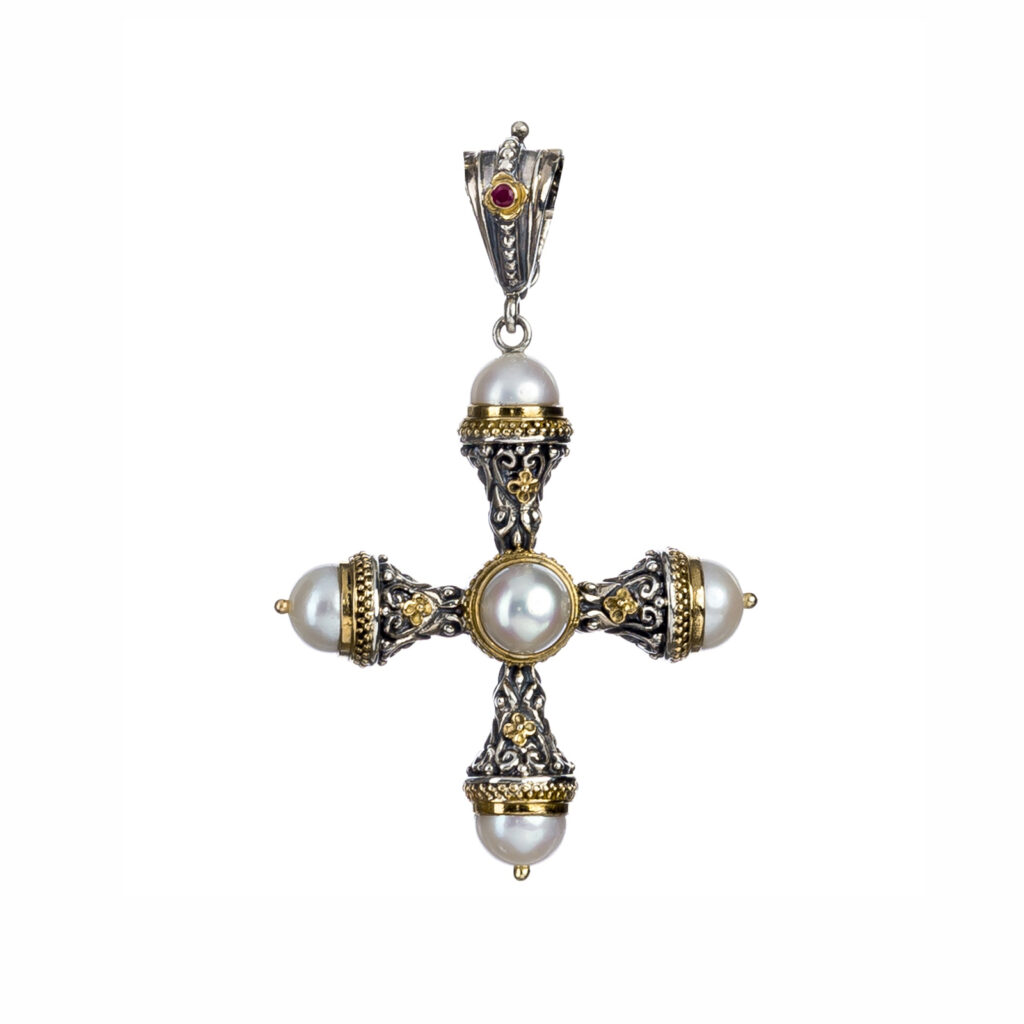 Cultured Pearl Cross