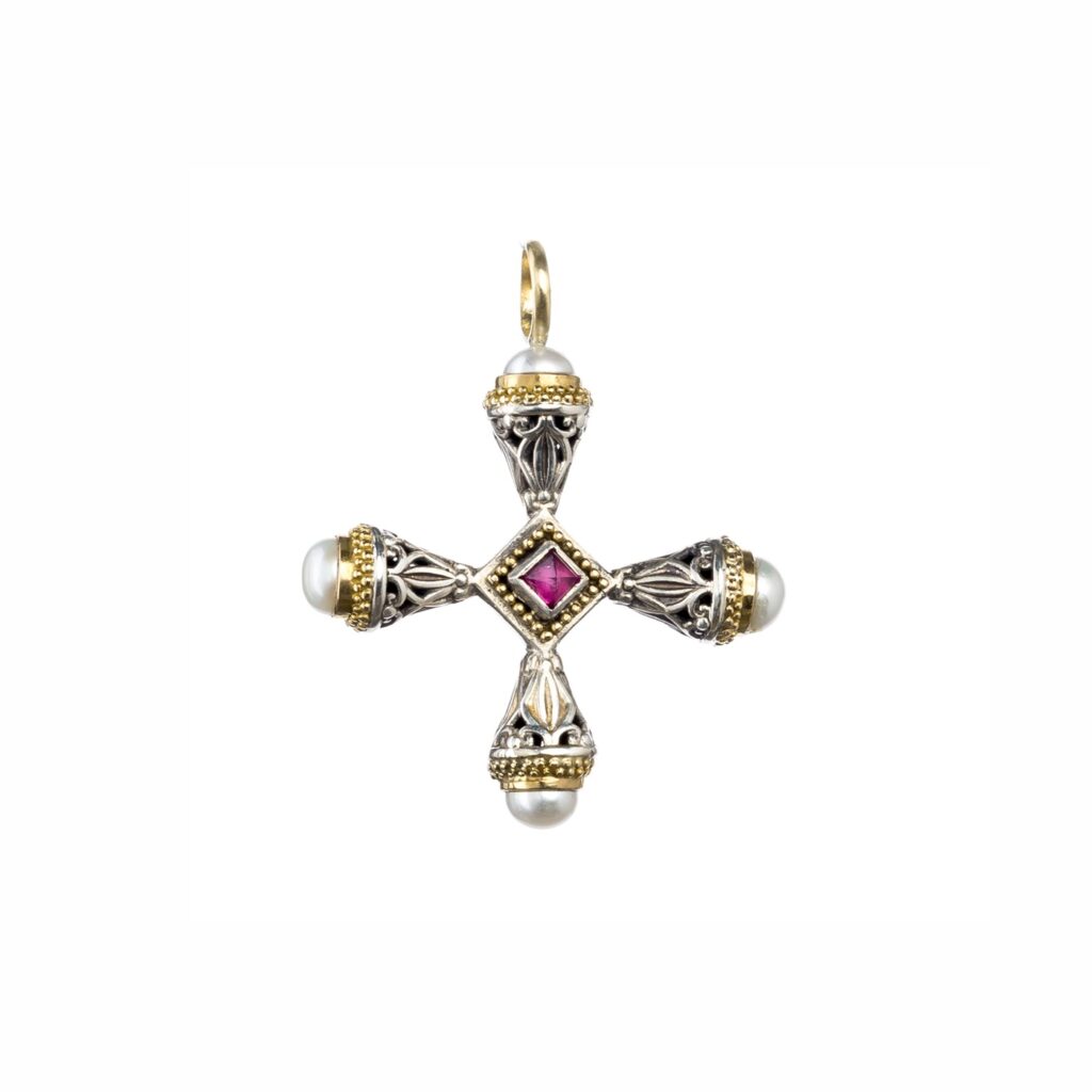 Pearl Cross Pendant
