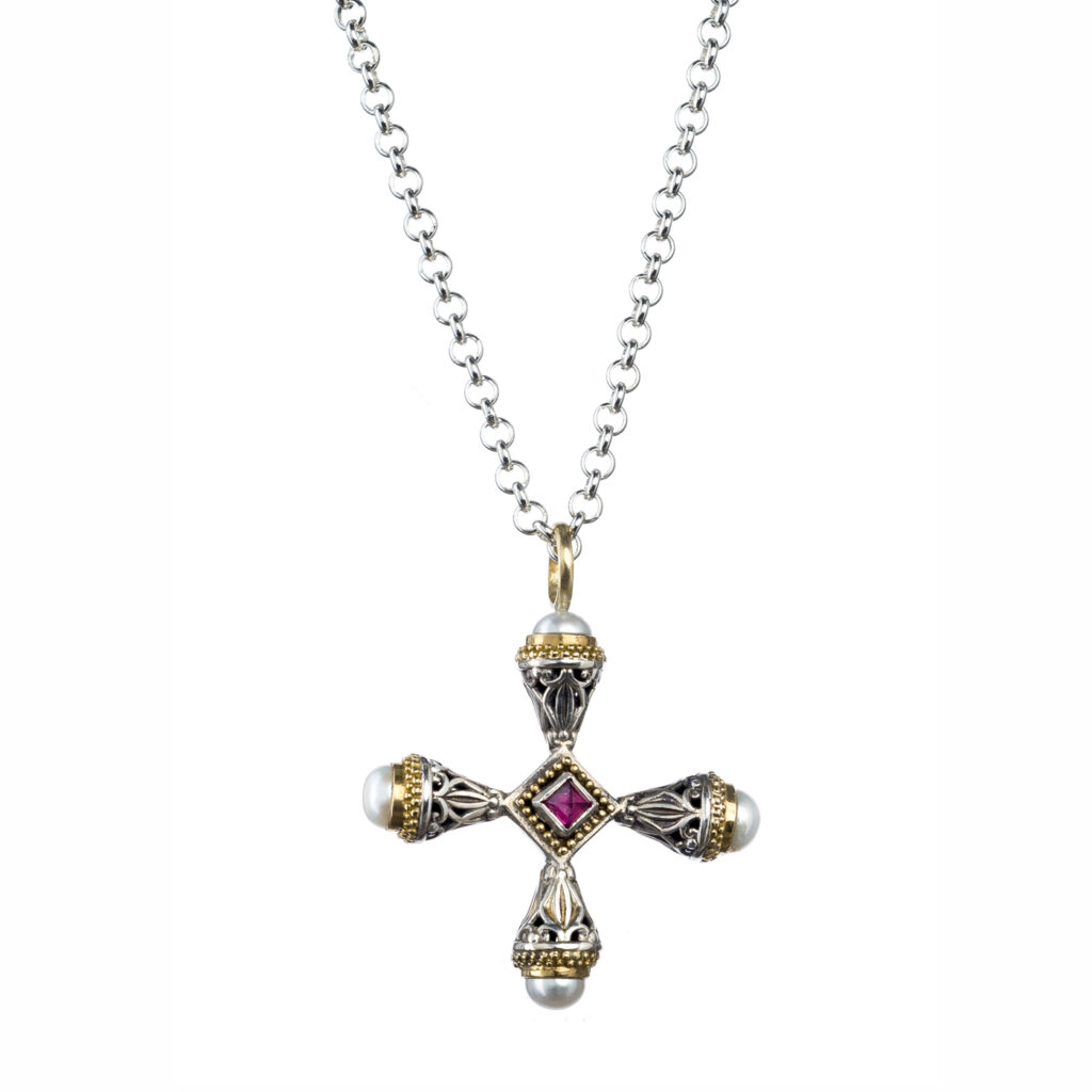 Cultured Pearl Cross