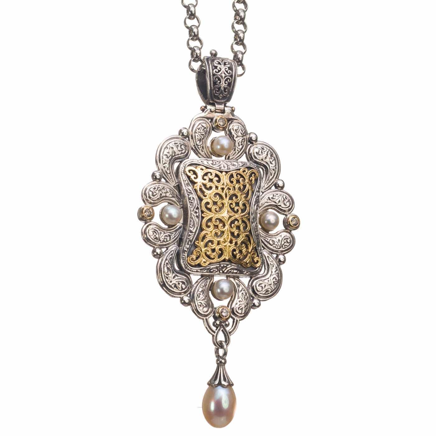Filigree Locket Pendant-3287
