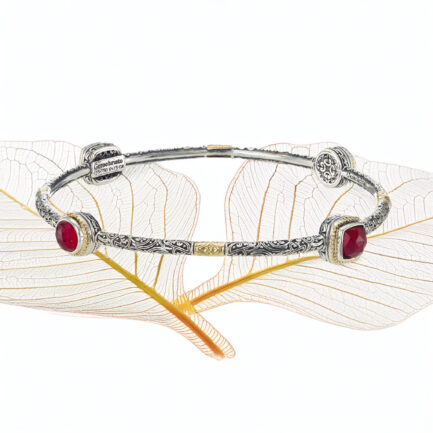 Bangle Bracelet in k18 Gold and Silver 6494