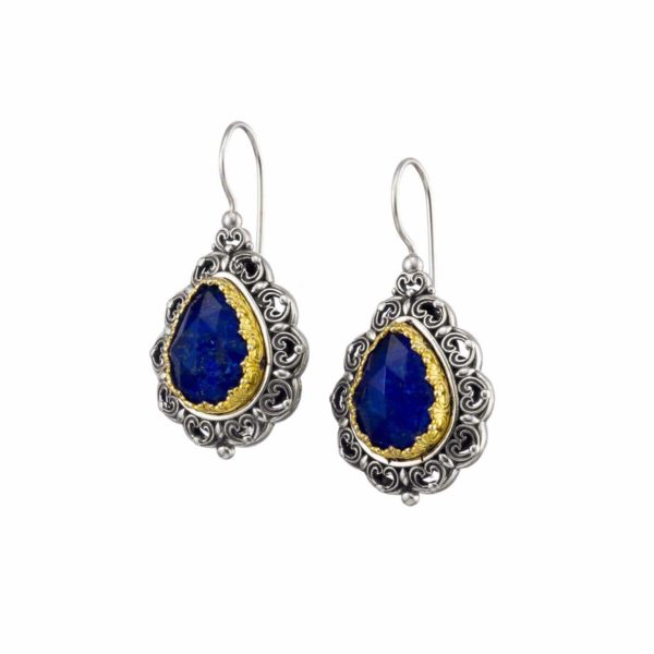 Tear Colors Earrings in Sterling Silver with Gold plated parts for Women’s
