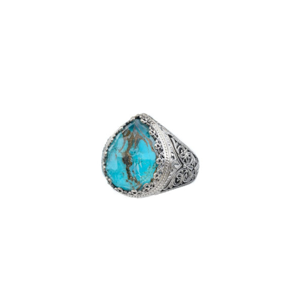 Tear Color Ring in Sterling Silver 925