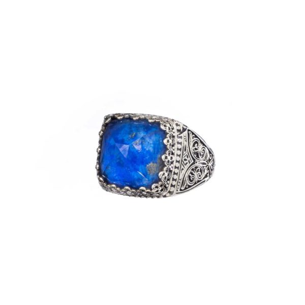 Square Color Ring in Sterling Silver 925