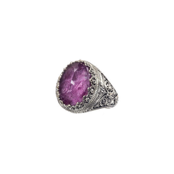 Oval Color Ring in Sterling Silver 925