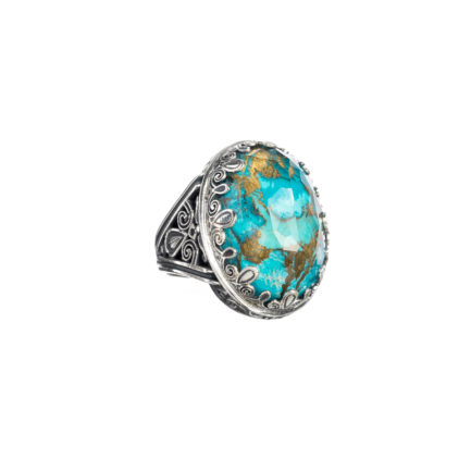 Oval Color Ring in Sterling Silver 925