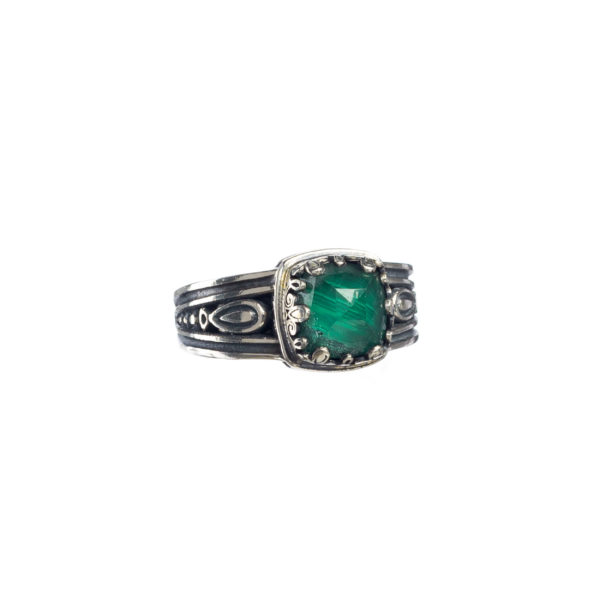 Color Square Ring in Sterling Silver 925