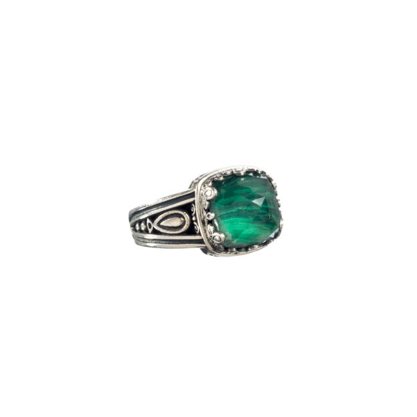 Color Square Ring in Sterling Silver 925