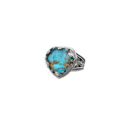 Heart Color Ring in Sterling Silver 925