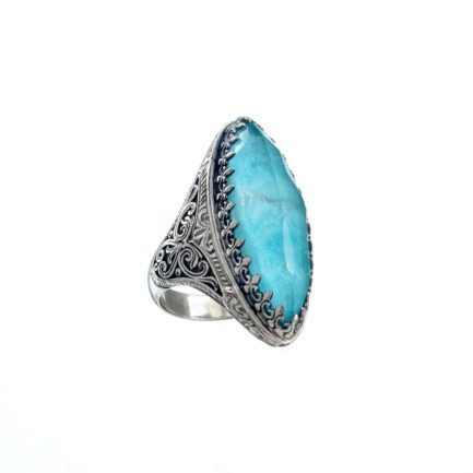 Color Navette Ring in Sterling Silver 925