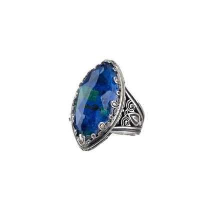 Color Navette Ring in Sterling Silver 925