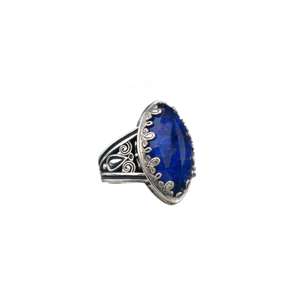 Color Navette Ring in Sterling Silver 925