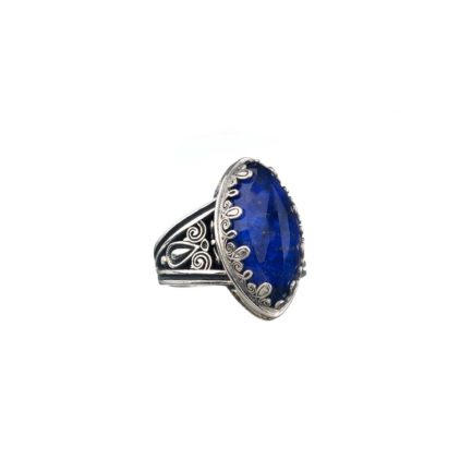 Color Navette Ring in Sterling Silver 925