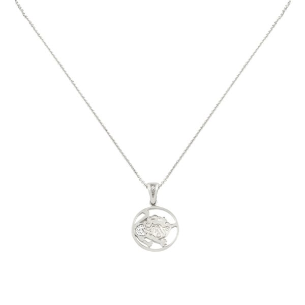 Leo Zodiac Gold sign Necklace Charms k14