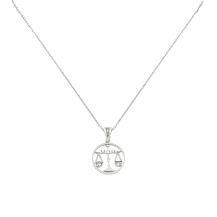 Libra Zodiac Gold sign Necklace Charms k14