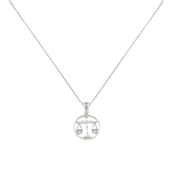 Libra Zodiac Gold sign Necklace Charms k14