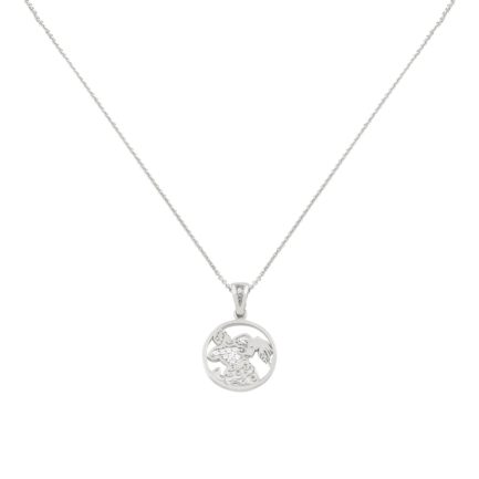 Aquarius Zodiac Gold sign Necklace Charms k14