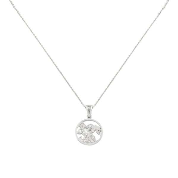 Aquarius Zodiac Gold sign Necklace Charms k14