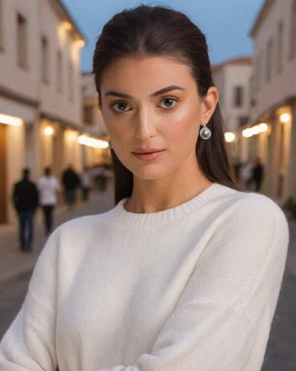 Round Earrings in k18 Gold