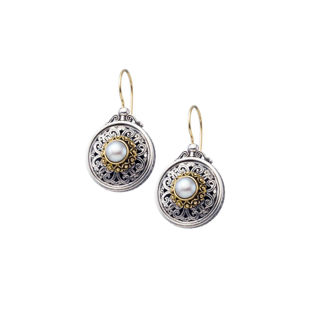 Round Earrings in k18 Gold
