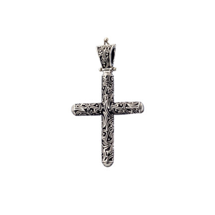 Men’s Byzantine Cross Pendant in Sterling Silver 925
