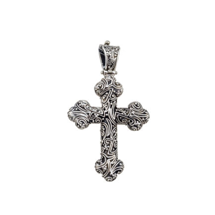 Men’s Byzantine Cross Pendant in Sterling Silver 925