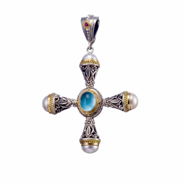 Pearl Cross Necklace