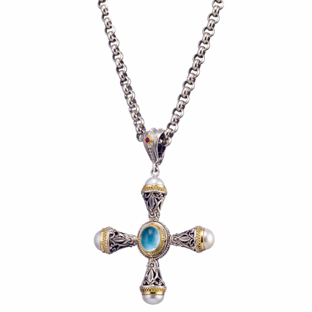 Pearl Cross Necklace