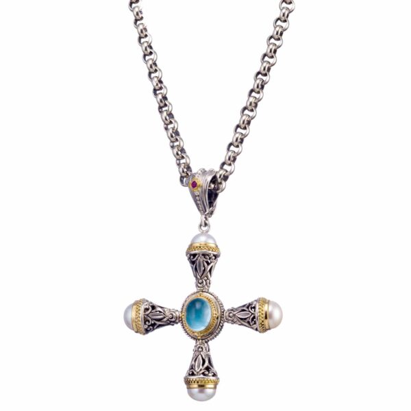 Pearl Cross Necklace