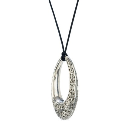 New Era Filigree Necklace in oxidized silver 925