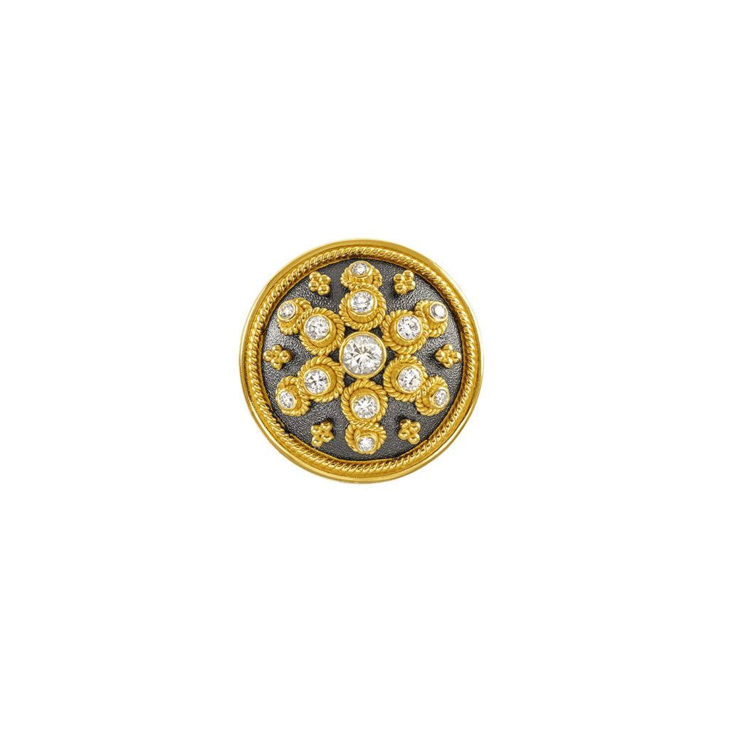 Diamonds Gold Round Ring R152734-k a