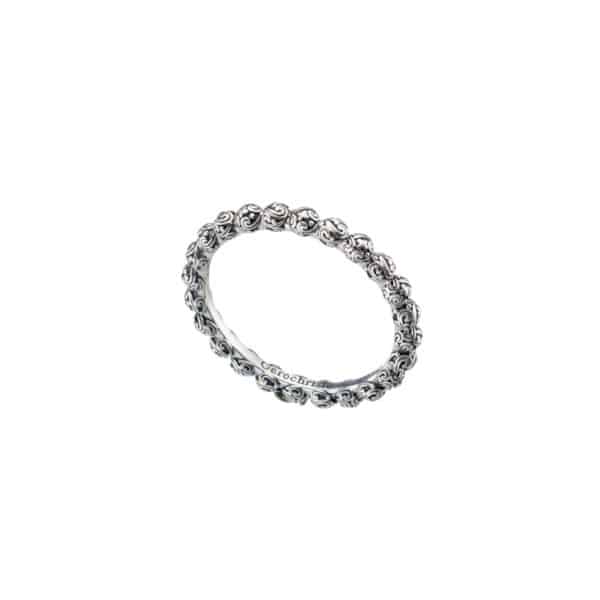 Byzantine Band Ring in Sterling Silver 925