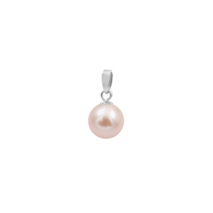 Pink Pearl Akoya Japan 7.5-8mm AAAA Round 14k White Gold N153215-PE
