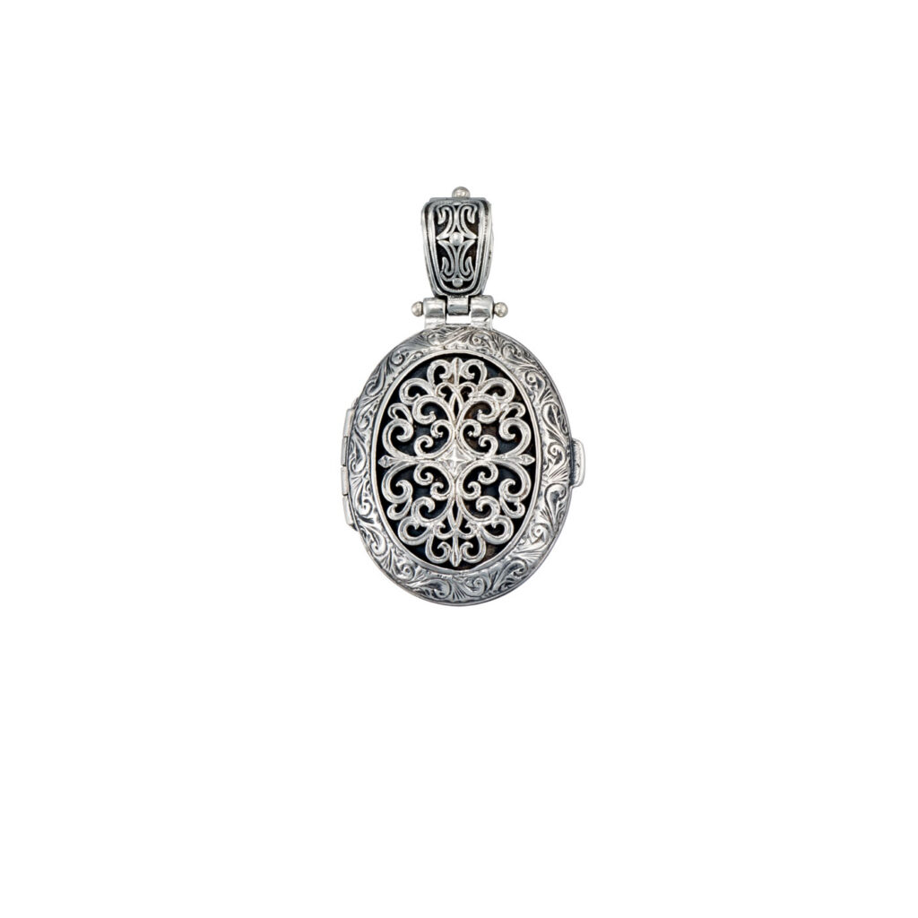 Oval Locket Large Pendant 3417 a