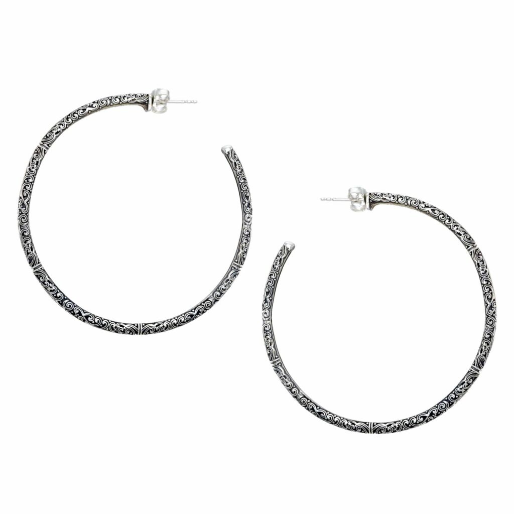 XLarge Hoop Earrings 5.5cm Sterling Silver 925