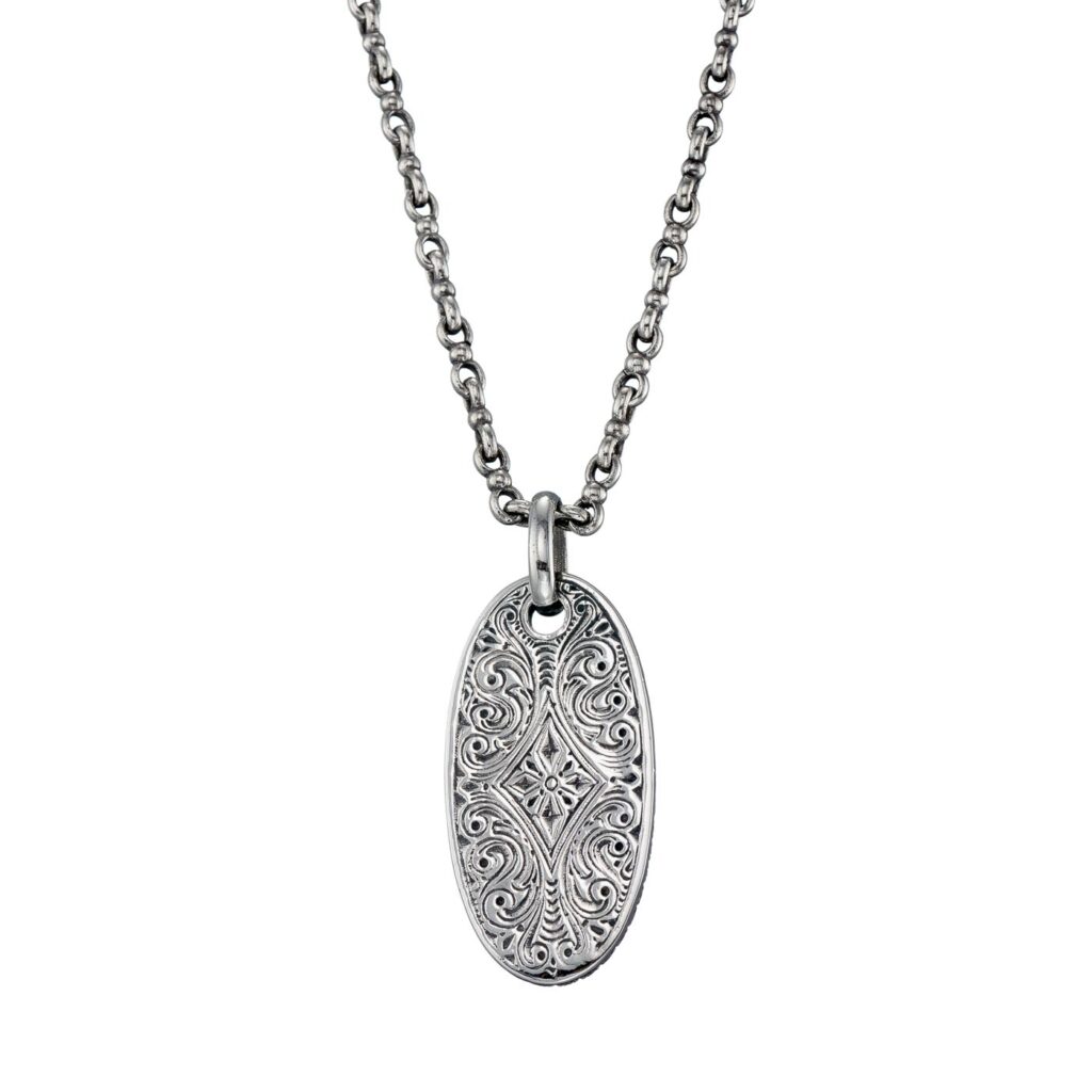 Evil Eye Talisman Pendant in Sterling Silver 925