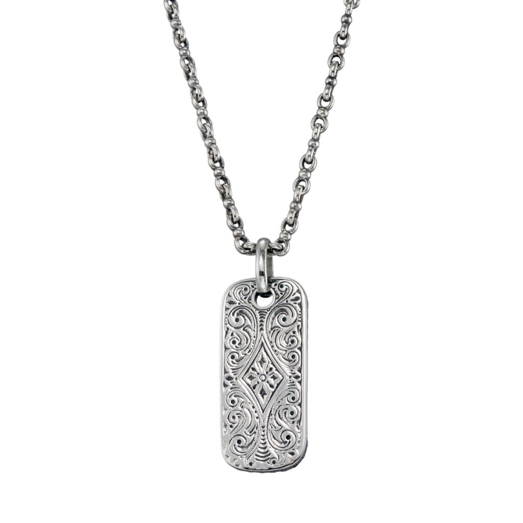 Hamsa Talisman Pendant in Sterling Silver 925