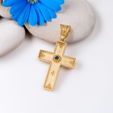 Western Cross in 14k Gold Faith Jewelry