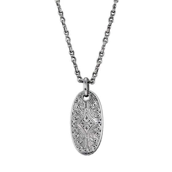 Winged Heart Talisman Pendant in Sterling Silver 925